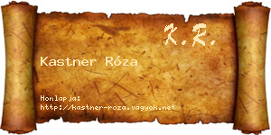 Kastner Róza névjegykártya